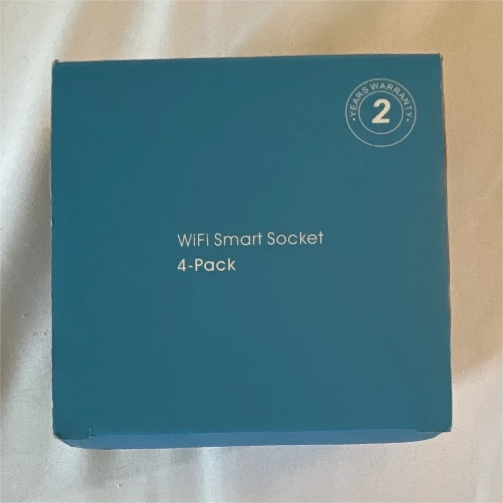 Wi-Fi Smart Plug 4-Pack White, App-Controlled Timer, Alexa/Google, 120V 10A